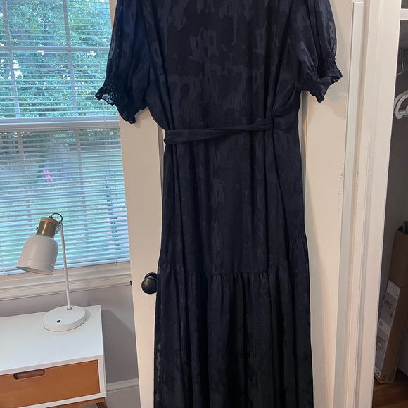 Anthropology BHLDN Biscanye Wrap Dress Navy Size XXL but fits like XL - Picture 4 of 4